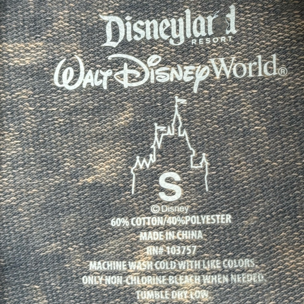 Disneyland Resort Women's Denim Mickey Mouse Rhinestone Embellished Sweatshirt - Picture 4 of 4